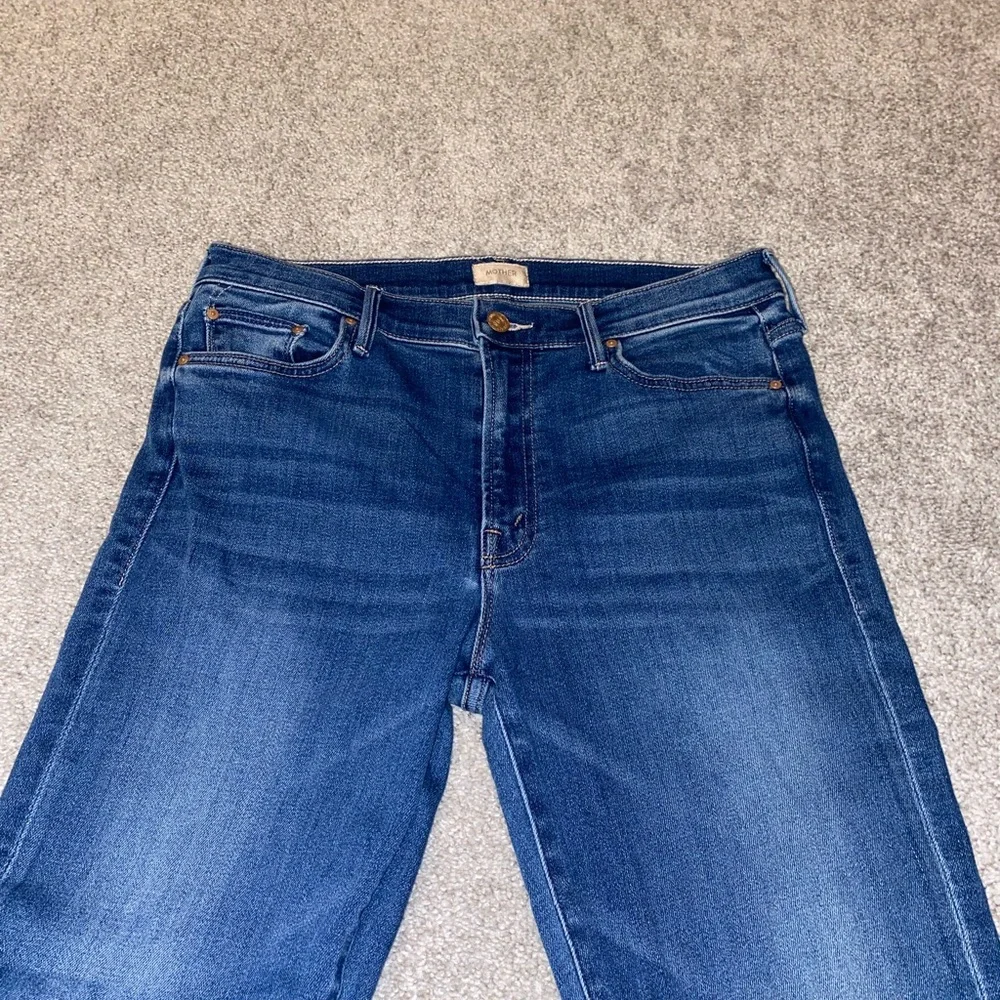 MOTHER The Outsider High Rise Ankle Jeans: Connect The Dots - Picture 3 of 9